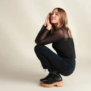 Women Charlotte Stone Isla In Black Tejus
