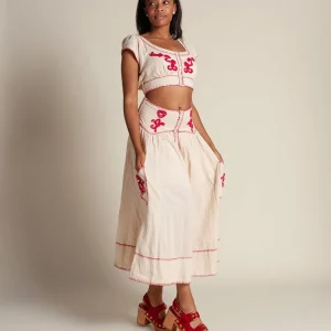 Women Charlotte Stone Lino In Begonia